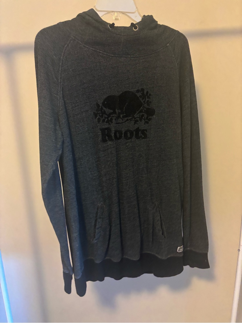 Roots Crewneck Sweatshirt - Charcoal and White Logo